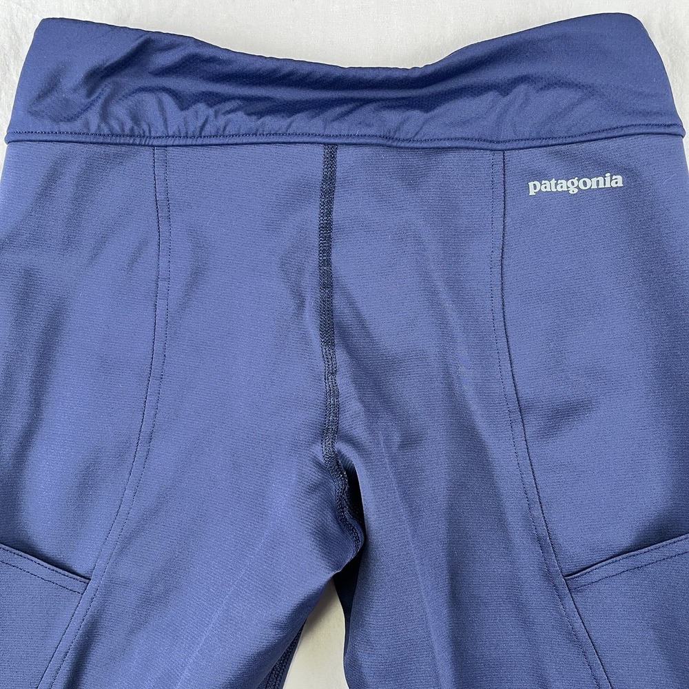 PATAGONIA Fina‎ Rock Crops Women XS Blue Athletic Stretch Performance Biking Gym